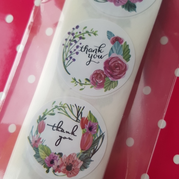 100 pcs Thank You Stickers 1" Inch - Picture 9 of 10